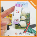 Hot promotion appealing plastic rubber magnetic bookmarks